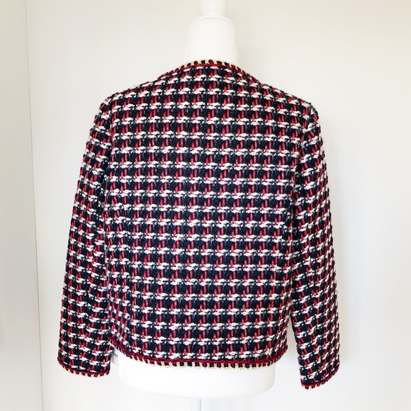 NWT Zara Tweed Crop Jacket - Picture 8 of 12